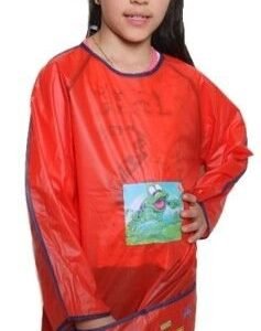 DELANTAL ESCOLAR PATICO'S PLÁSTICO PVC CON MANGAS