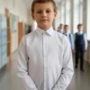 CAMISA ESCOLAR CUELLO CORBATA DACRON NIÑOS