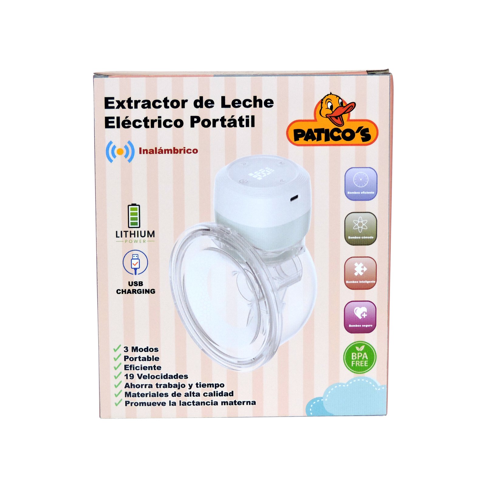 Extractor eléctrico inalámbrico Paticos
